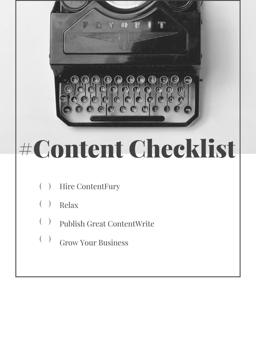 SEO Optimized Content Checklist